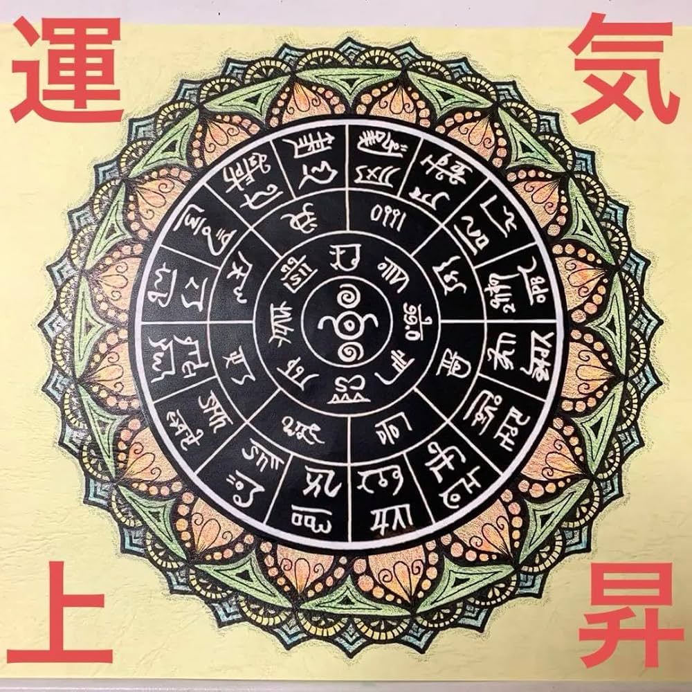 Amazon.co.jp: 龍体文字 フトマニ図 曼荼羅 開運 エネルギー